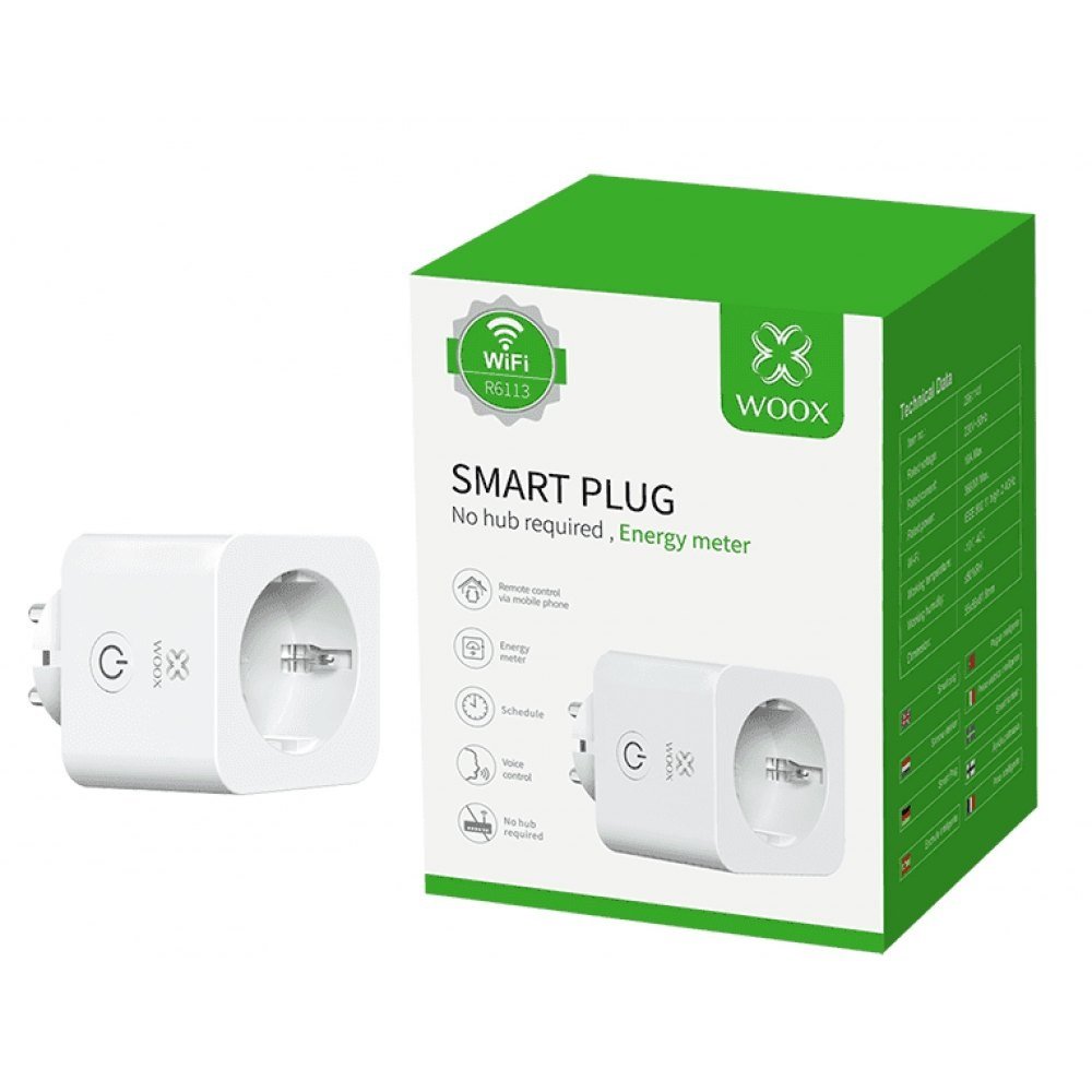 Gniazdo Woox Smart Z Pomiarem Zużycia Energii