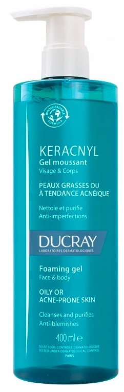 PIERRE FABRE DUCRAY KERACNYL Żel oczyszczający do twarzy i ciała, 400ml