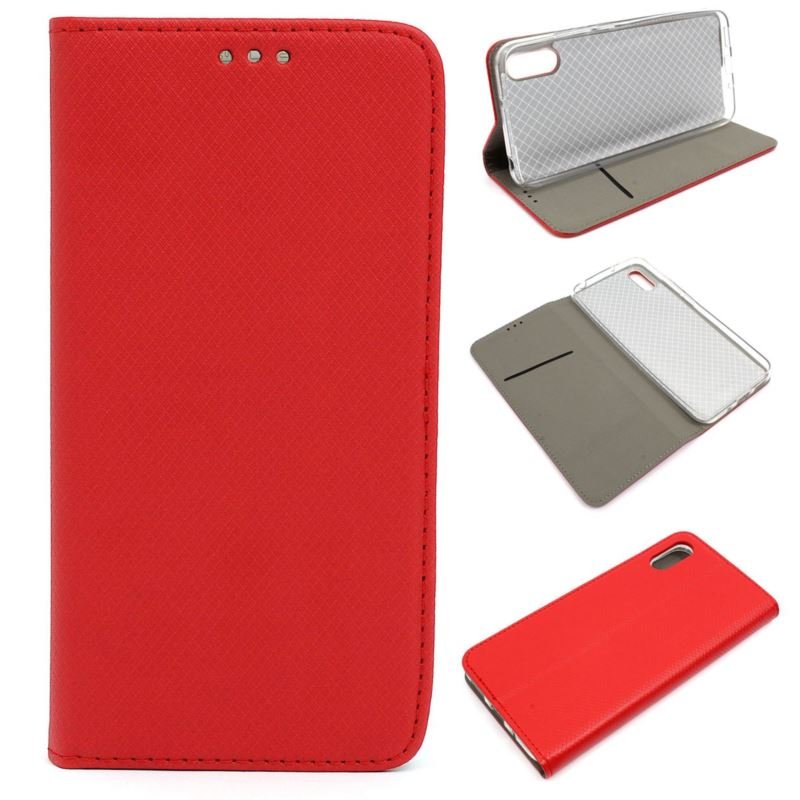 Etui Do Xiaomi Redmi 9A 9At 9I Smart Magnet Czerwony Case Pokrowiec