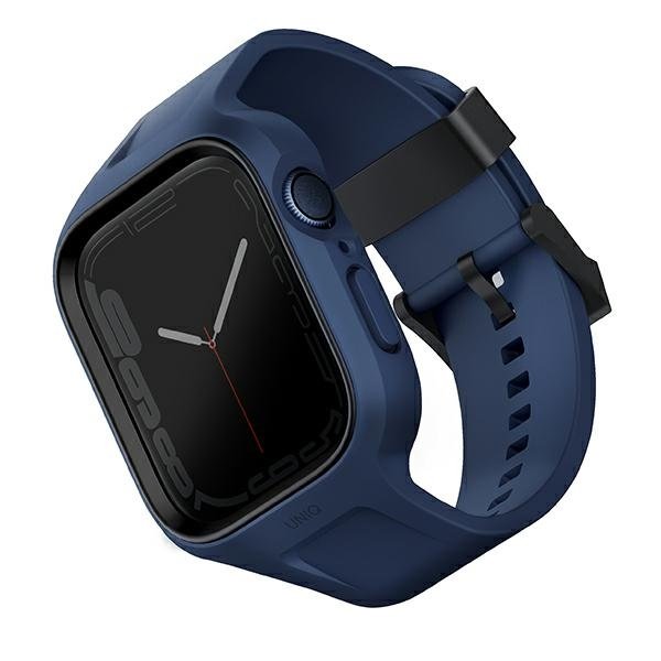 Uniq Pasek wymienny Monos a ochranné pouzdro na Apple Watch 45/44mm UNIQ-45MM-MONOSBLU Niebieski