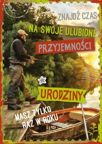 Kartka urodzinowa dla wędkarza GM580
