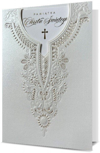 Kartka na Chrzest z życzeniami elegancka H1120C