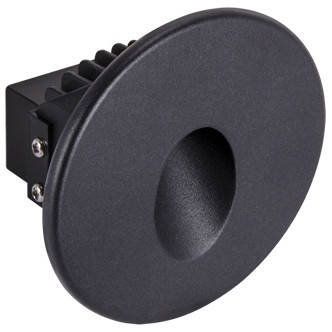 Ideus oczko ścienne schodowe LED Azyl C 1,6W 70lm 4000K czarne IP54 03906 03906