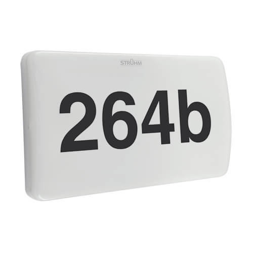 Ideus Zewnętrzna LAMPA elewacyjna MORGAN 03921 prostokątna OPRAWA outdoor LED 7W 4000K z numerem domu IP65 biała 03921