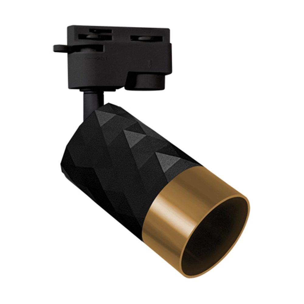 Reflektor do szyny oświetleniowej czarno złoty MATA TRA GU10 1-fazowy