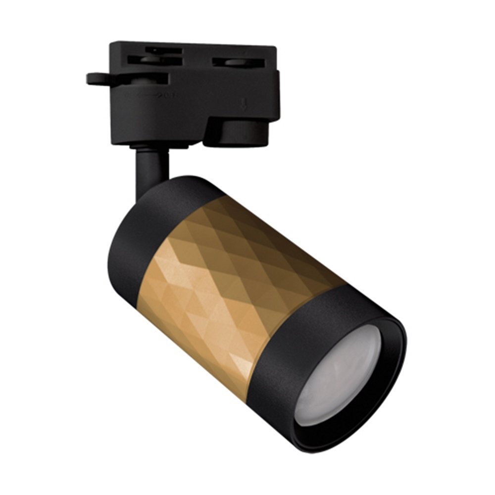 Reflektor do szyny oświetleniowej czarno złoty GU10 PIANO TRA 1-fazowy
