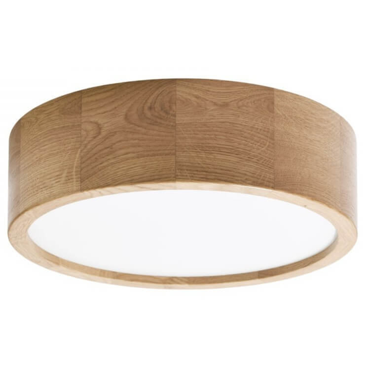 TEMAR LIGHTING Lampa sufitowa Cleo,  28 cm, dąb