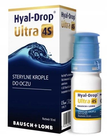 Bausch&Lomb Hyal Drop Ultra 4S, krople do oczu, 10 ml