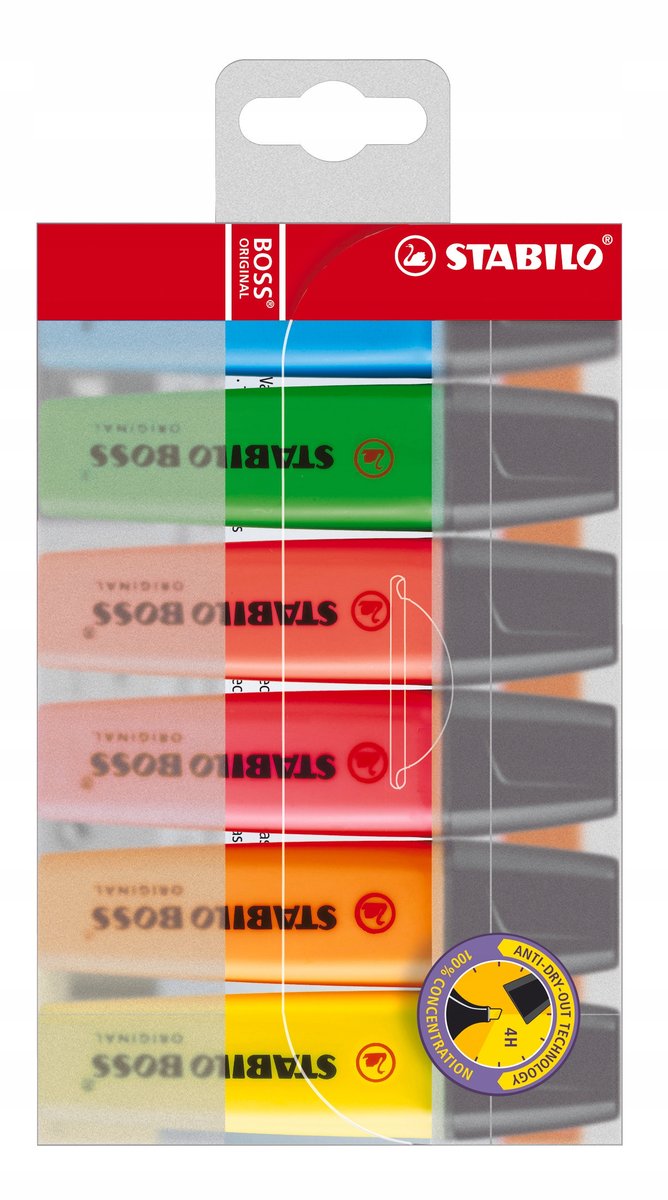 Stabilo SCHWAN Zakreślacz 6kol etui Boss 70/6 SH1046