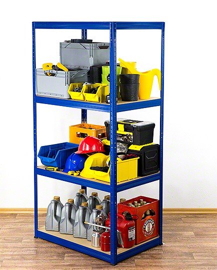 Regał Helios magazynowy metalowy HWO_180X075X45_4_400 ilość półek 4 nośność 400 kg / Wamar-Sosenka