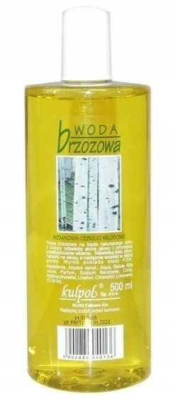 Woda Brzozowa wzmacnia cebulki włosowe 500ml