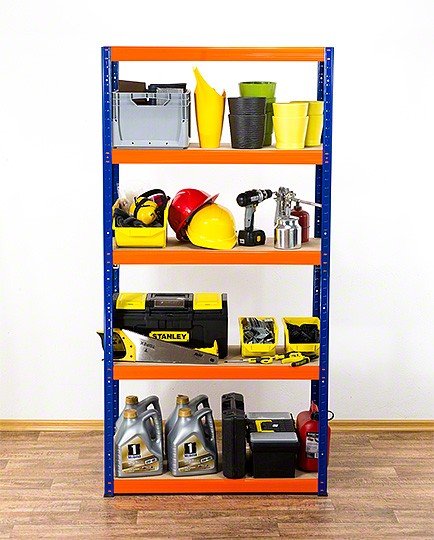 Regał Helios magazynowy metalowy HWO_180X110X35_5_350 ilość półek 5 nośność 350 kg / Wamar-Sosenka