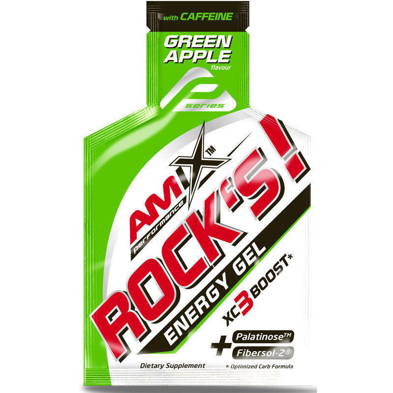 AMIX Rock's! Energy Gel With Caffeine 32g ZEL ENERGETYCZNY Z KOFEINA Green Apple