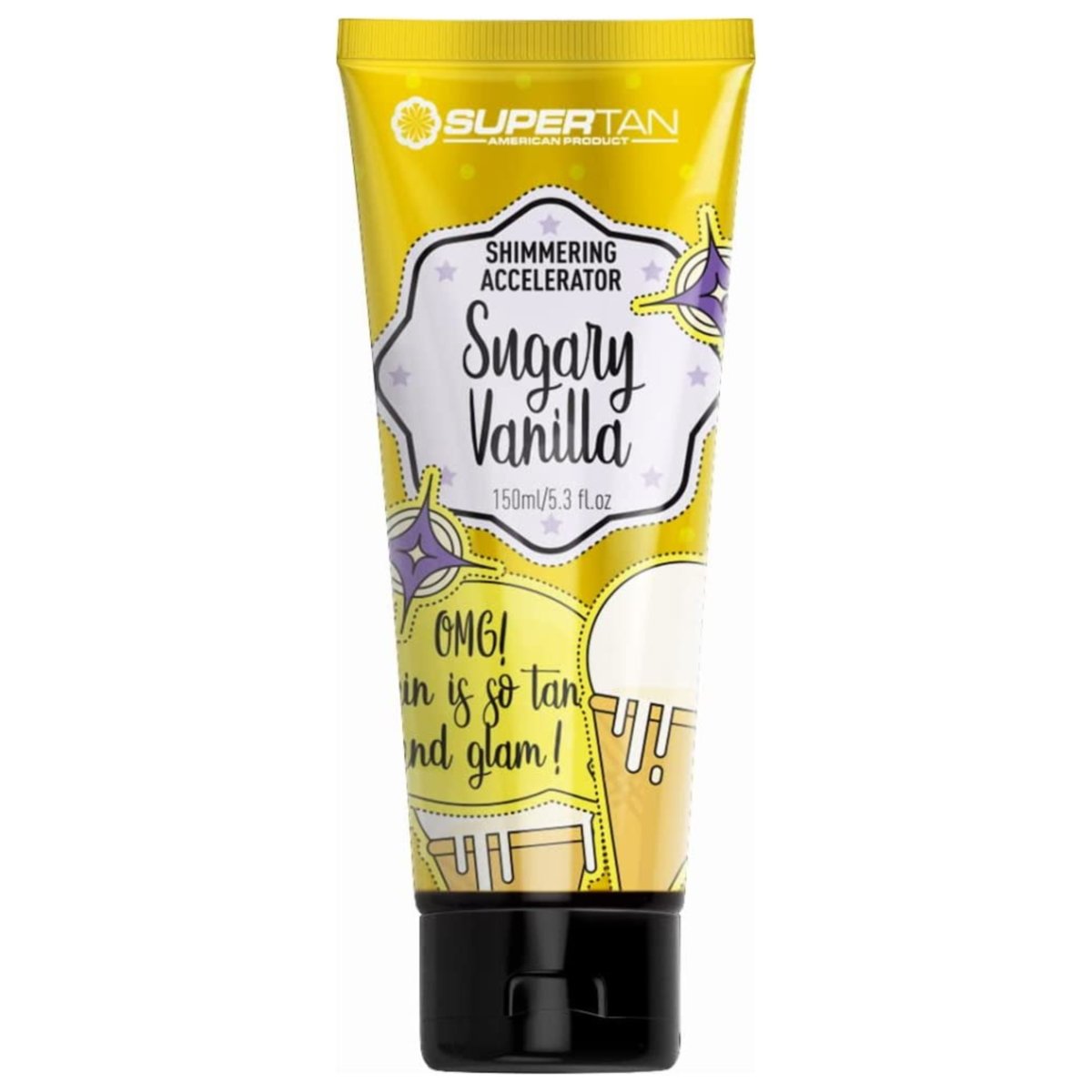 Supertan, Sugary Vanilla, Przyspieszacz z rozświetlaczem, 150 ml