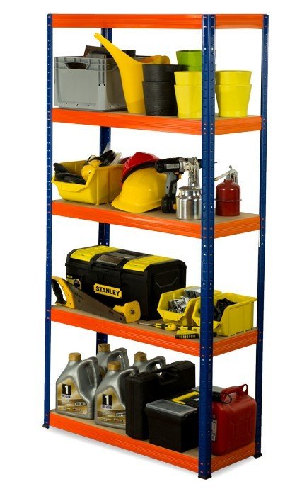 Regał Helios magazynowy metalowy HNO_180X090X60_5_275 ilość półek 5 nośność 275 kg / Wamar-Sosenka