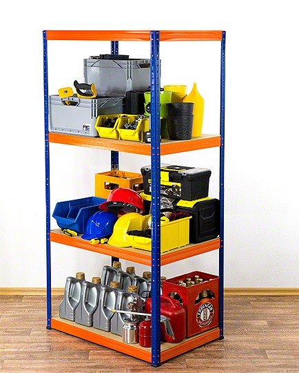 Regał Helios magazynowy metalowy HNO_180X110X50_4_350 ilość półek 4 nośność 350 kg / Wamar-Sosenka