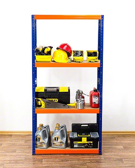 Regał Helios magazynowy metalowy HWO_180X120X40_4_400 ilość półek 4 nośność 400 kg / Wamar-Sosenka