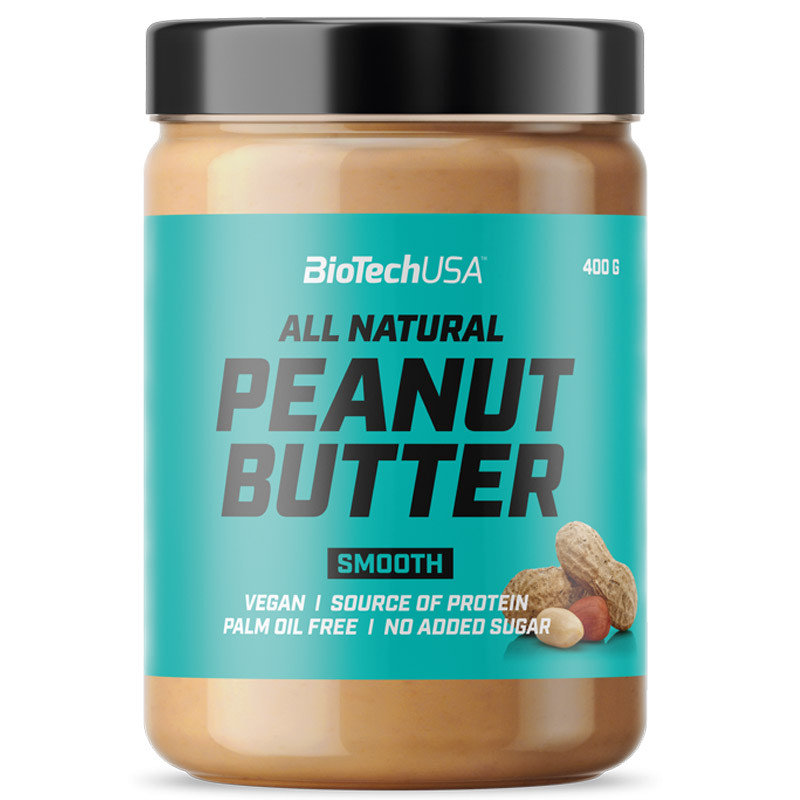 BioTech USA BIOTECH USA Peanut Butter 400G Crunchy