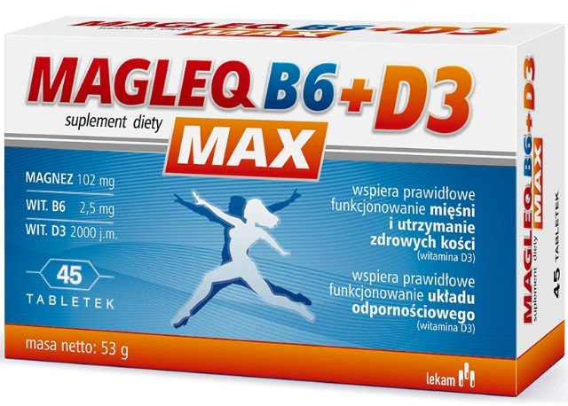 LEKAM MagleQ B6 Max + D3 x 45 tabletek