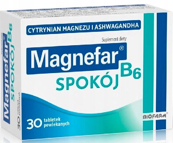 Magnefar B6 Spokój 30 tabletek