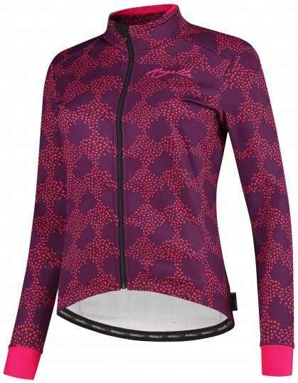 Damska Kurtka Rowerowa  Rogelli Blossom Winterjacket | Purple/Pink - Rozmiar S