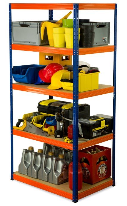 Regał Helios magazynowy metalowy HNW_180X120X50_5_275 ilość półek 5 nośność 275 kg / Wamar-Sosenka