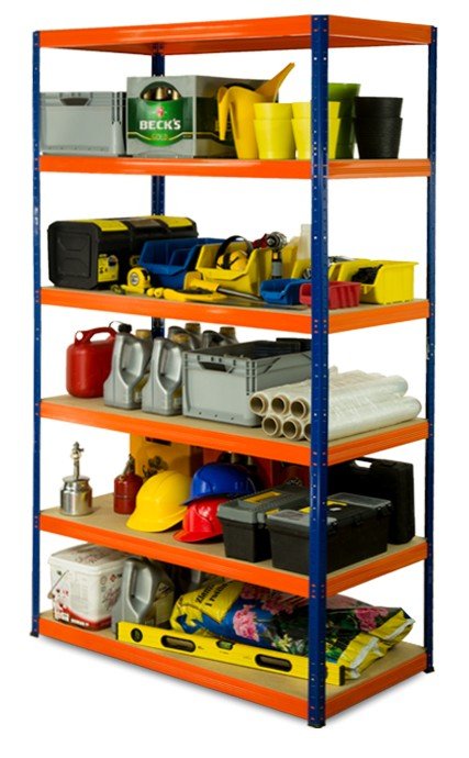 Regał Helios magazynowy metalowy HBN_213X120X60_6_350 ilość półek 6 nośność 350 kg / Wamar-Sosenka