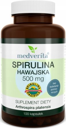 Medverita Spirulina hawajska Pacyfica, 100 kaps.