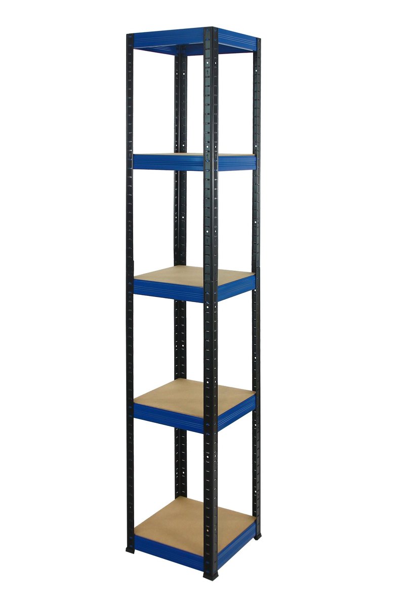 Regał Helios magazynowy metalowy HBN_196X030X30_5_0WZ ilość półek 5 nośność 175 kg / Wamar-Sosenka