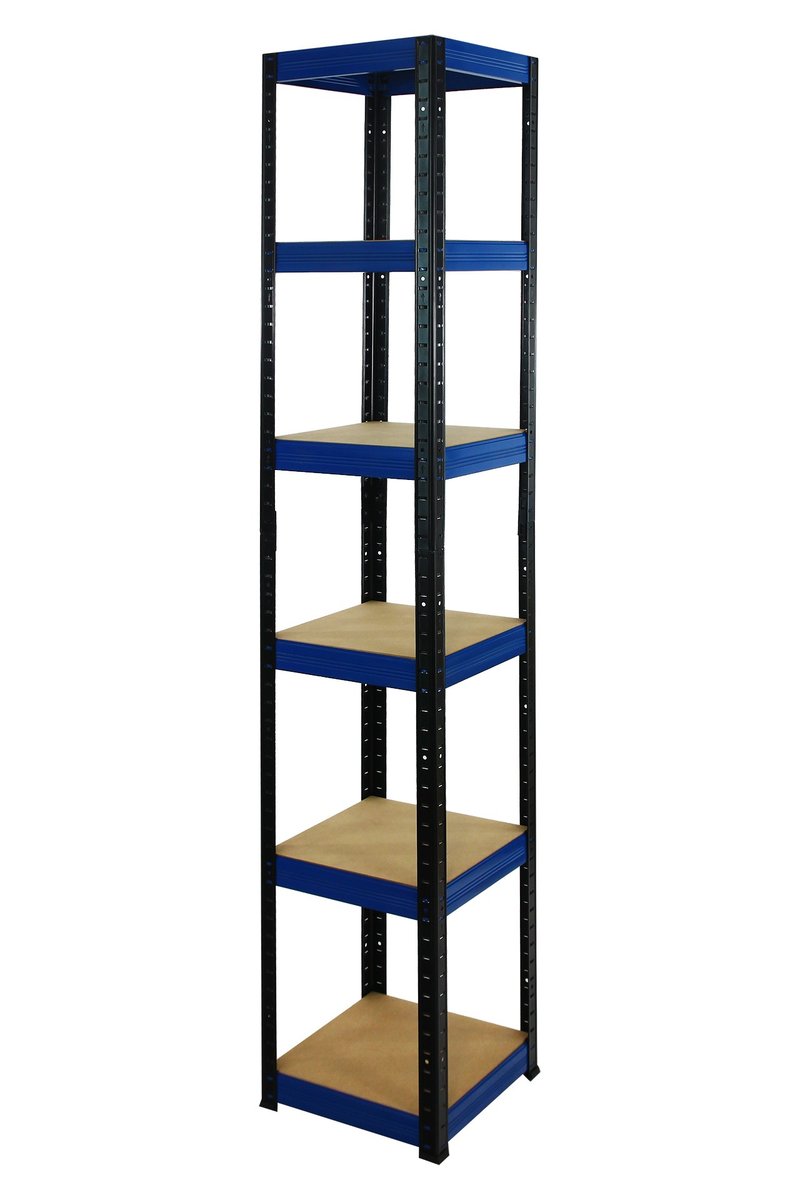 Regał Helios magazynowy metalowy HBN_213X030X30_6_0WZ ilość półek 6 nośność 175 kg / Wamar-Sosenka