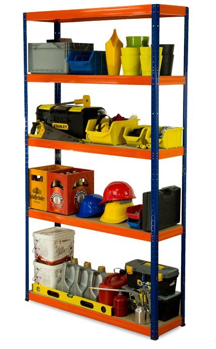 Regał Helios magazynowy metalowy HBN_213X090X45_5_175 ilość półek 5 nośność 175 kg / Wamar-Sosenka