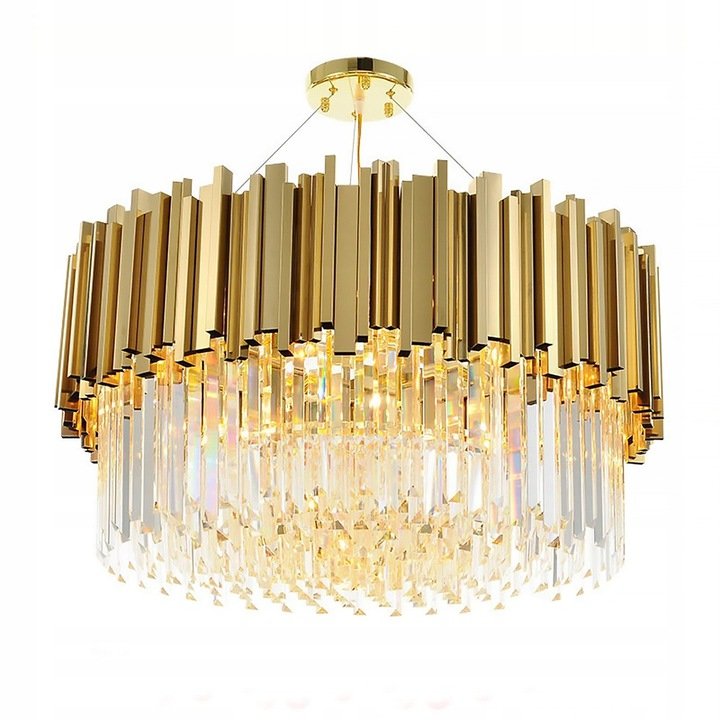 Lampa Sufitowa Kryształowa Gold App601-C