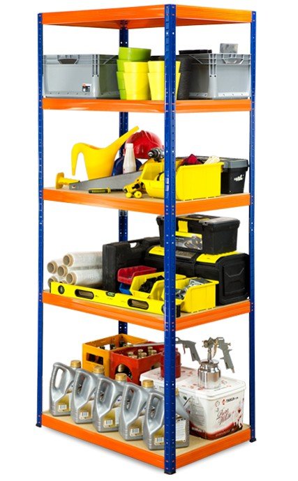 Regał Helios magazynowy metalowy HBN_196X090X35_5_350 ilość półek 5 nośność 350 kg / Wamar-Sosenka