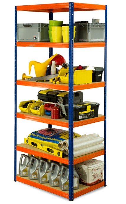 Regał Helios magazynowy metalowy HBN_196X120X30_6_400 ilość półek 6 nośność 400 kg / Wamar-Sosenka