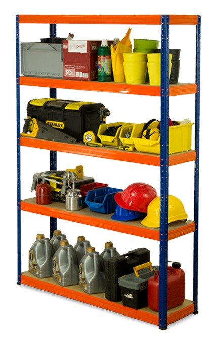 Regał Helios magazynowy metalowy HBO_196X075X35_5_275 ilość półek 5 nośność 275 kg / Wamar-Sosenka