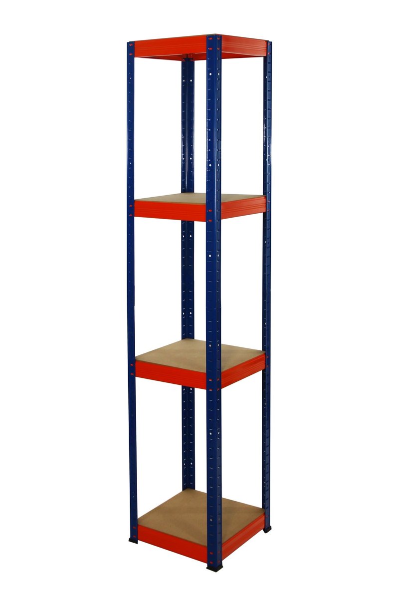 Regał Helios magazynowy metalowy HBW_180X030X30_4_0WZ ilość półek 4 nośność 175 kg / Wamar-Sosenka