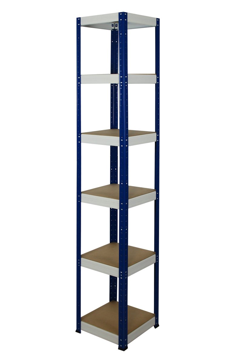 Regał Helios magazynowy metalowy HWN_196X030X30_6_0WZ ilość półek 6 nośność 175 kg / Wamar-Sosenka