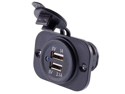 Ładowarka Do Zabudowy 2X Usb 3.1A, 12/24V
