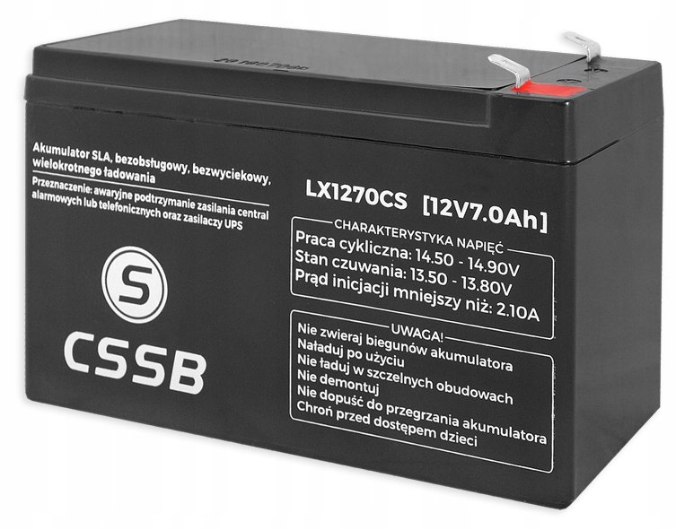 Akumulator żelowy 12V/7.0Ah CB-16023