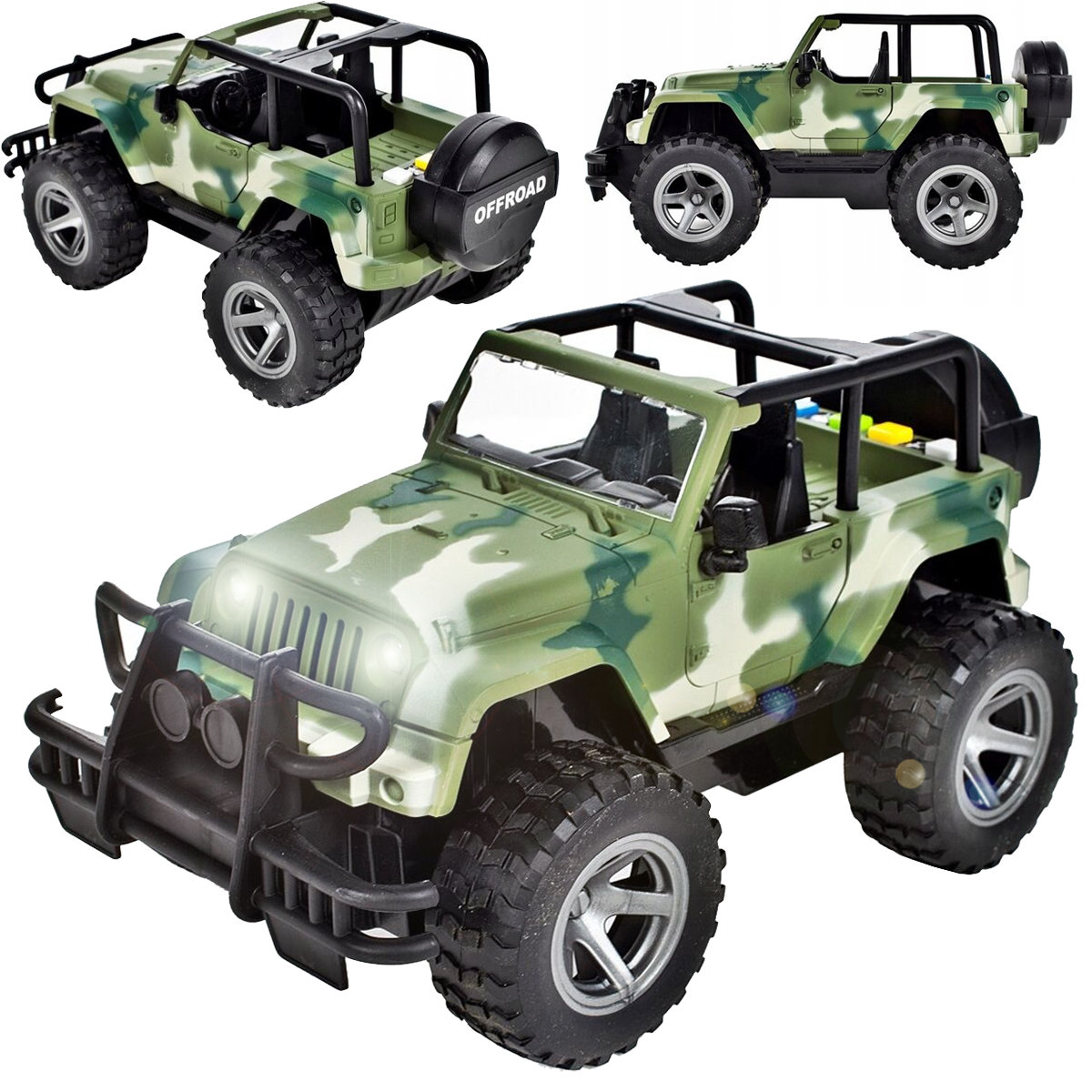 Auto Terenowe Jeep 1:16 Interaktywne Wrangler Moro U708