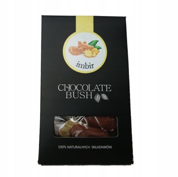 Chocolate Bush, imbir w czekoladzie mlecznej, 50 g