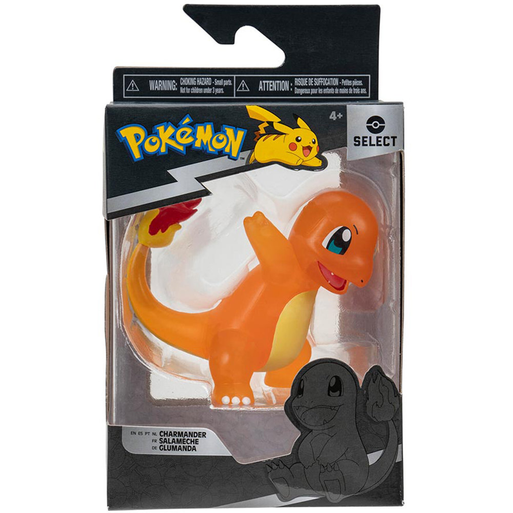 Jazwares, Pokemon, Figurka, Charmander Select, Przezroczysta