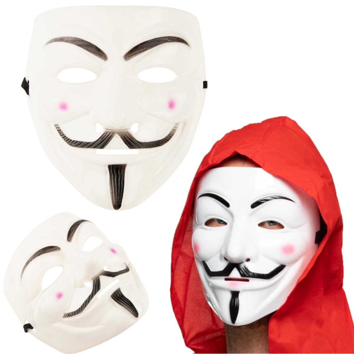 Maska Anonymous Vendetta Stop Acta na Halloween