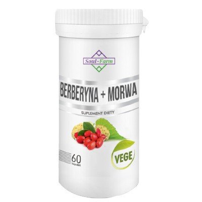 Soul Farm Berberyna + morwa biała ekstrakt (300 mg + 300 mg) 60 kaps.