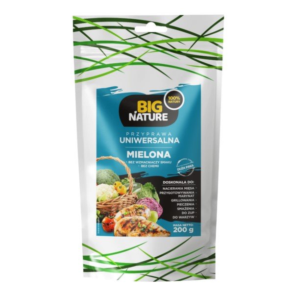 Big Nature Przyprawa uniwersalna mielona bez soli i chemii 200 g