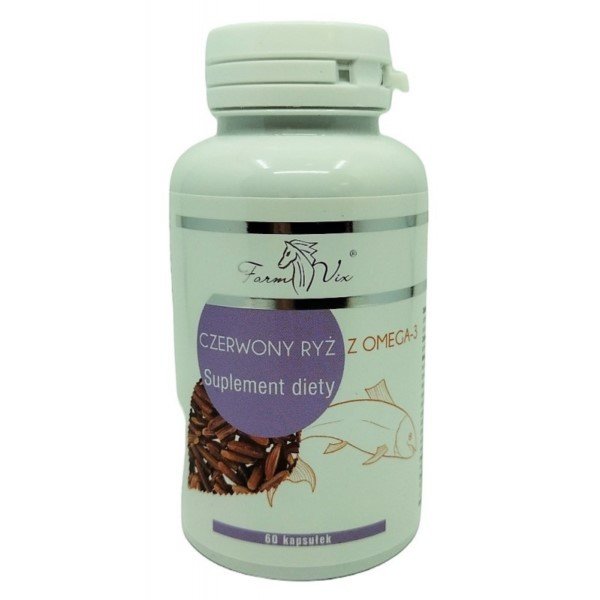 Farm-Vix Czerwony ryż z omega 3 Suplement diety 60 kaps.