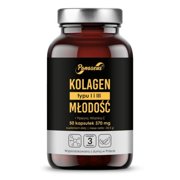 Panaseus Kolagen Młodość 50 kapsułek (5904194061821)