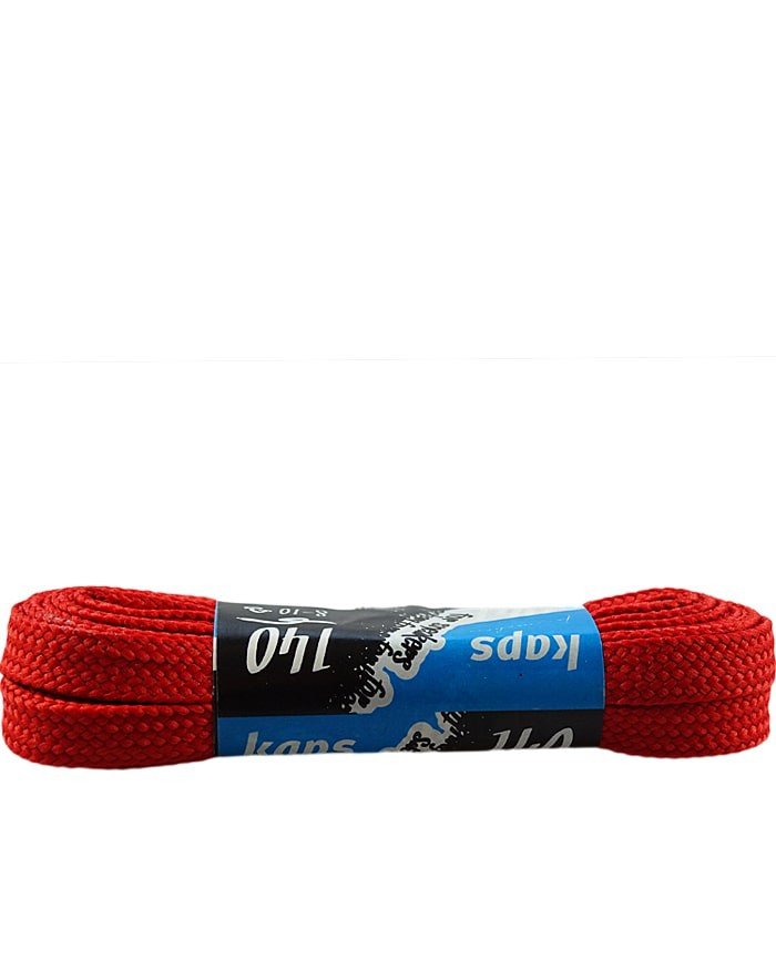 Czerwone, Płaskie Sznurówki Do