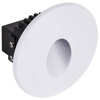 Ideus oczko ścienne schodowe LED Azyl C 1,6W 70lm 4000K białe IP54 03905 03905