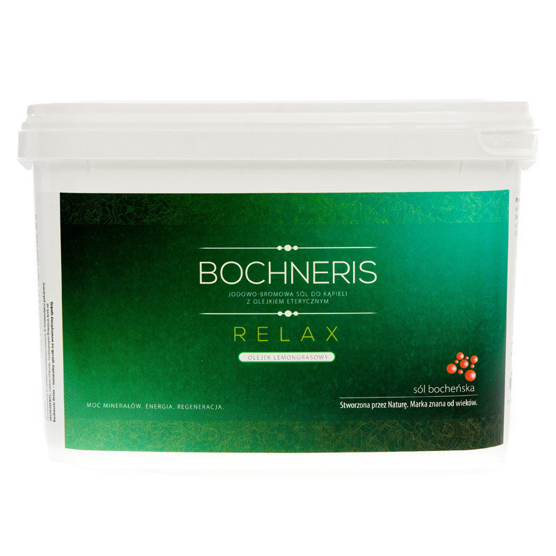 Bochneris Sp. z o.o. Relax sól jodowo-bromowa z olejkiem lemongrasowym 3 kg 1145674